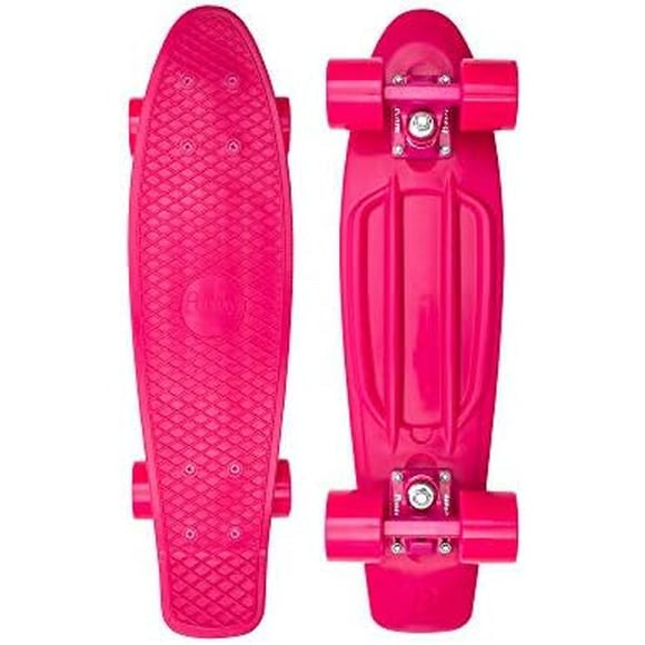 , 22 Inch Pink Penny Board, The Original Plastic Skateboard