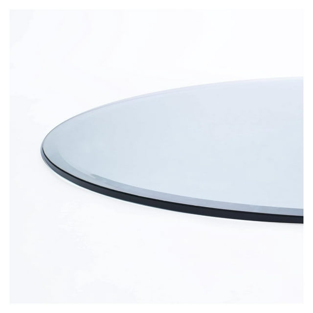 22" Inch Round 1/2" Thick Clear Glass Table Top with beveled Edge and