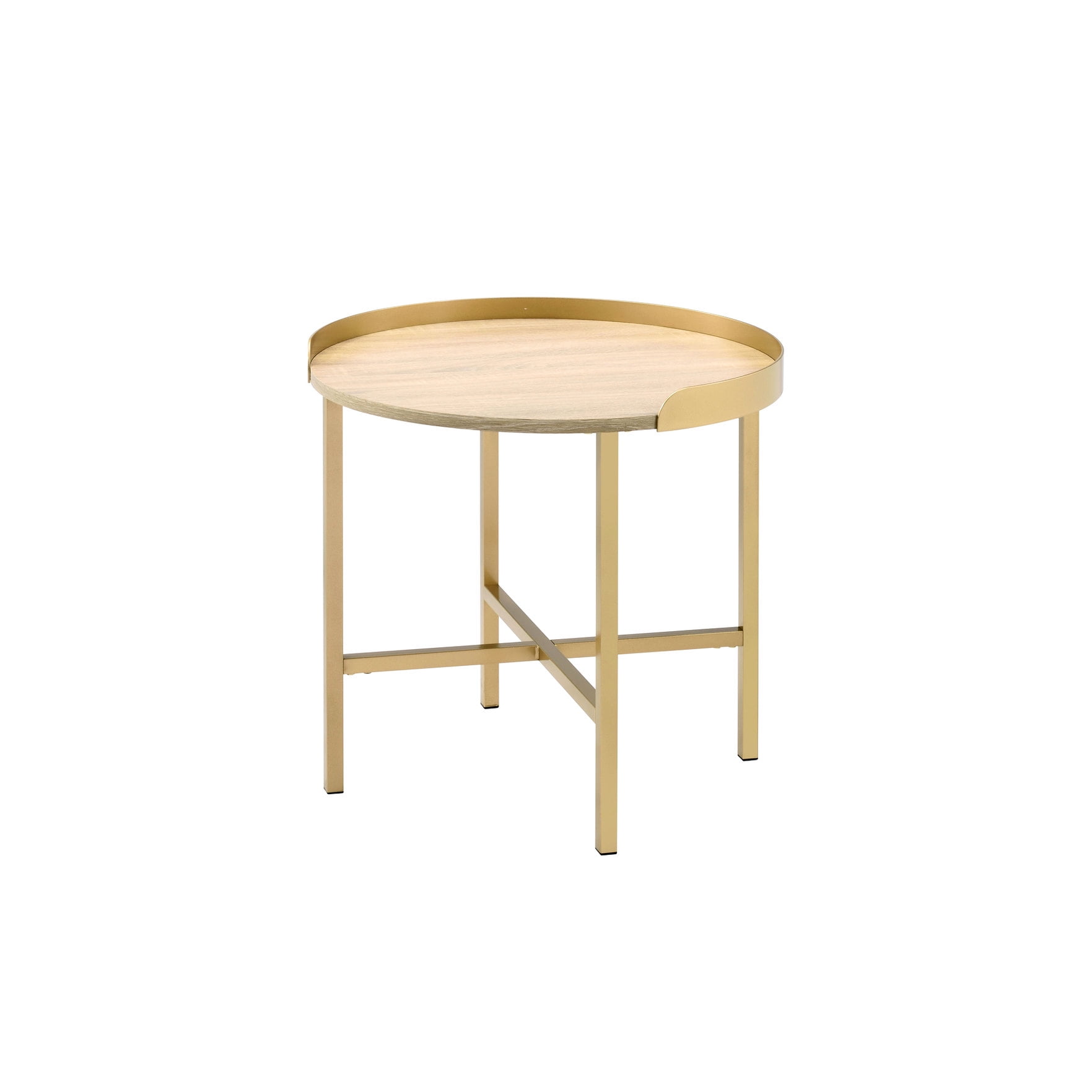 22-Inch Round Table - Sturdy Build - Living Room Decor - Contemporary ...