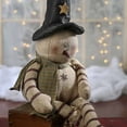 thumbnail image 1 of 22 Inch Rustic Burlap Weighted Snowman Doll by Factory Direct Craft: A Charming Addition to Your Winter Décor, 1 of 5