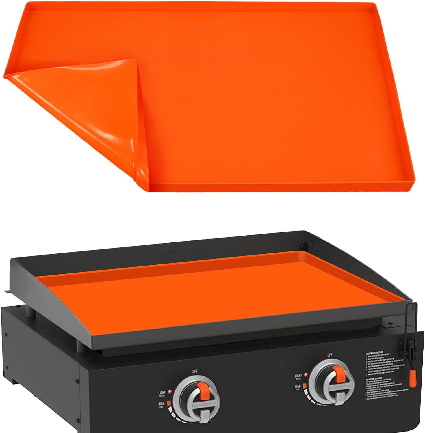 22 Inch Silicone Griddle Mat for Blackstone Griddle, Heavy Duty Food