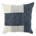 thumbnail image 1 of Benjara 22 Inch Square Accent Throw Pillow, Color Block Pattern, Blue, Gray, White, 1 of 5