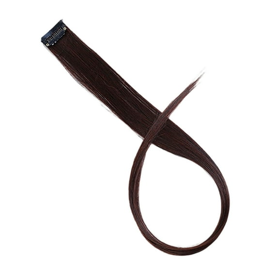 Wig Hair Extensions Clip In Synthetic Fiber Hairpieces 22 Inch Straight Style for Party and