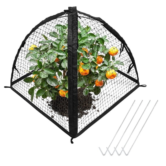 22 Inch Strawberry Plant Protection Netting Cage, Garden Plant Cover Tent with Ground Stakes, Animal Barrier for Vegetable Seedlings Fruits Shrubs