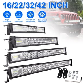 22 Inch Triple Row LED Light Bar Combo Spot Flood Beam, IP67 Waterproof Offroad LED Work Light Bar, Aluminum Heat Dissipation Adjustable Mount LED Driving Light for Jeep SUV Truck ATV UTV Tractor