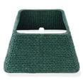 thumbnail image 1 of 22-Inch Water Hyacinth Christmas Tree Collar, Woven Tree Square Base Cover with Cord Cut Out, Green, 1 of 7