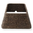 thumbnail image 1 of 22-Inch Water Hyacinth Christmas Tree Collar, Woven Tree Square Base Cover with Cord Cut Out, Natural, 1 of 7