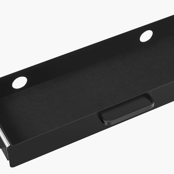 22 Inch Wide Under Desk Drawer Slide Out Mounted Pull Out Attachment Hidden Desktop Storage Organizer Under Table Pencil Drawer for Office Home Sit Stand Workstation 25x9x3 in