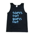 thumbnail image 1 of 22 Jump Street Sun's Out Guns Out Black Tank Top, 1 of 1