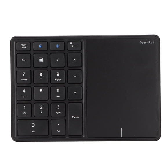 22,Key Wireless Numeric Keypad With Touchpad, USB Rechargeable, 500mAh Battery, Compatible With Multiple Systems