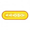 thumbnail image 1 of 22 LED 6" Oval Turn Signal "GLO" Light - Amber LED/Amber Lens, 1 of 2