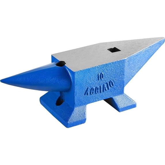 22Lbs Steel Anvil for Blacksmithing - Forge Anvil with Horns & Holes, Metalworking Tools for Jewelers, Blacksmiths, Rugged Metalsmith Tool