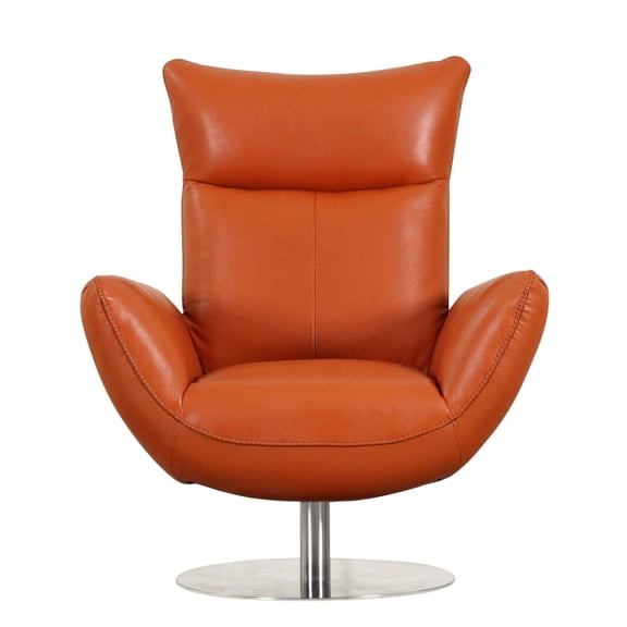 22" Leather Lounge - Kiln - dried Brazilian Wood Frame - Outdoor Sunroom - Strong and Long - lasting