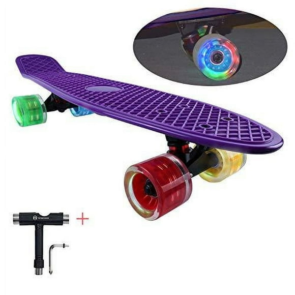 22'' Led Wheels Skateboards complete light up 4th Generation Led Wheels Cruiser