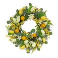 thumbnail image 1 of National Tree Company 22 inch Artificial Spring Wreath with Yellow Tulip Blooms, Lemons, and Forsythia Flower Blossoms, Realistic Floral Decoration for Front Door or Indoor Décor, 1 of 3