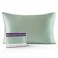 thumbnail image 1 of 22 Momme Silk Pillowcase - Sage, 1 of 11