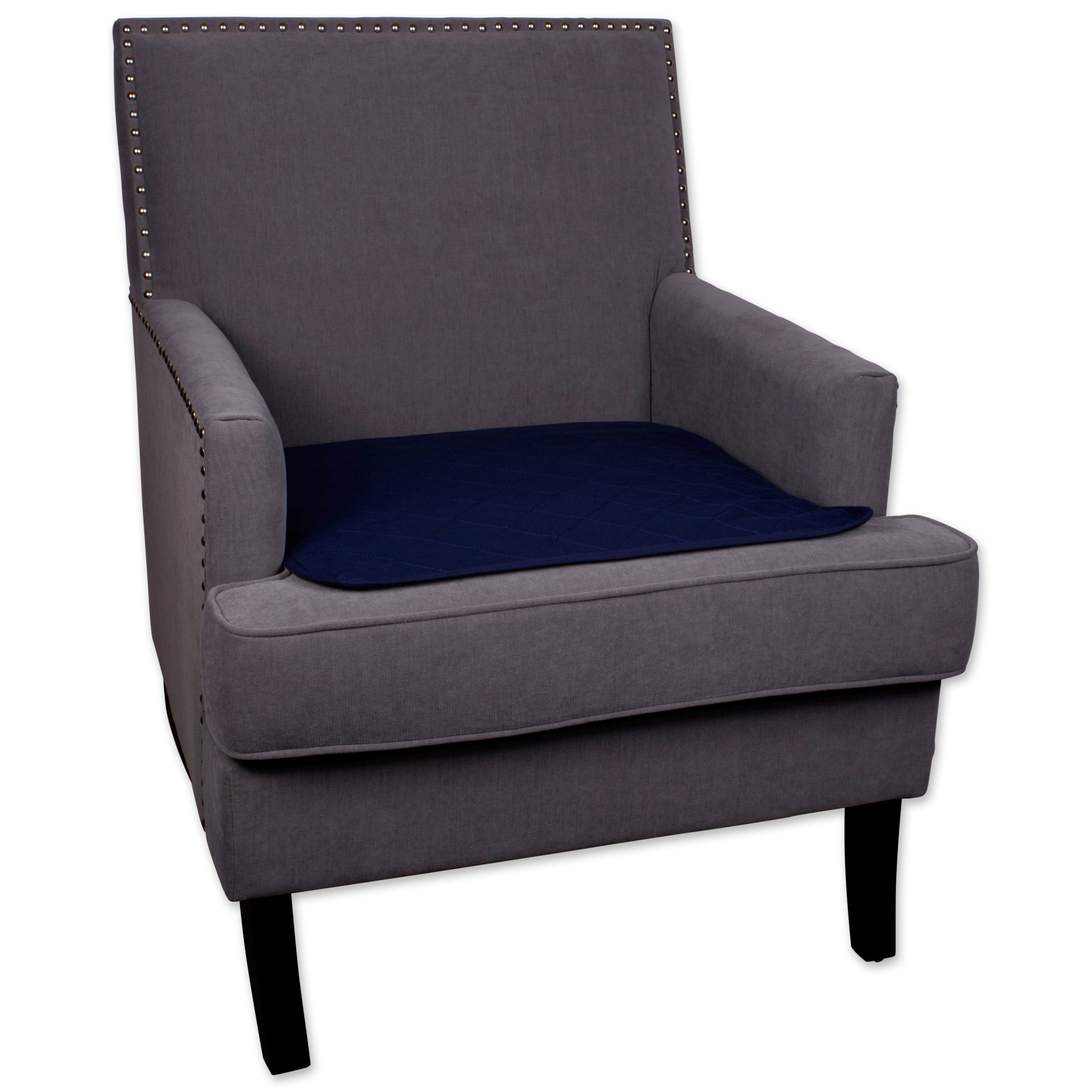 22" Navy Blue Absobent Washable Incontinence Chair Seat Protector Pad