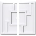 thumbnail image 1 of 22"OD x 1"ID x 7 1/2"C x 1"P Knox Architectural Grade PVC Contemporary Ceiling Medallion, Two Piece, 1 of 11