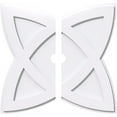 thumbnail image 1 of 22"OD x 2"ID x 8 1/4"C x 1"P Cosmo Architectural Grade PVC Contemporary Ceiling Medallion, Two Piece, 1 of 4