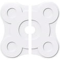 thumbnail image 1 of 22"OD x 3"ID x 7 1/2"C x 1"P Luna Architectural Grade PVC Contemporary Ceiling Medallion, Two Piece, 1 of 11