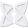 thumbnail image 1 of 22"OD x 3"ID x 8 1/4"C x 1"P Cosmo Architectural Grade PVC Contemporary Ceiling Medallion, Two Piece, 1 of 11