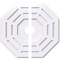 thumbnail image 1 of 22"OD x 3"ID x 8 3/4"C x 1"P Westin Architectural Grade PVC Contemporary Ceiling Medallion, Two Piece, 1 of 11