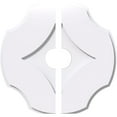 thumbnail image 1 of 22"OD x 4"ID x 7 1/2"C x 1"P Percival Architectural Grade PVC Contemporary Ceiling Medallion, Two Piece, 1 of 11