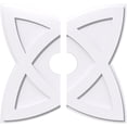 thumbnail image 1 of 22"OD x 4"ID x 8 1/4"C x 1"P Cosmo Architectural Grade PVC Contemporary Ceiling Medallion, Two Piece, 1 of 11