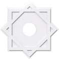 thumbnail image 1 of 22"OD x 5"ID x 12 1/4"C x 1"P Axel Architectural Grade PVC Contemporary Ceiling Medallion, 1 of 11