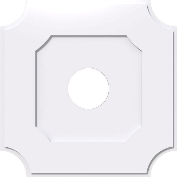 22"OD x 5"ID x 13"C x 1"P Locke Architectural Grade PVC Contemporary Ceiling Medallion