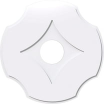 22"OD x 5"ID x 7 1/2"C x 1"P Percival Architectural Grade PVC Contemporary Ceiling Medallion