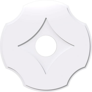 22"OD x 5"ID x 7 1/2"C x 1"P Percival Architectural Grade PVC Contemporary Ceiling Medallion