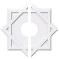 thumbnail image 1 of 22"OD x 6"ID x 12 1/4"C x 1"P Axel Architectural Grade PVC Contemporary Ceiling Medallion, Two Piece, 1 of 11