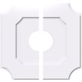 thumbnail image 1 of 22"OD x 6"ID x 13"C x 1"P Locke Architectural Grade PVC Contemporary Ceiling Medallion, Two Piece, 1 of 11