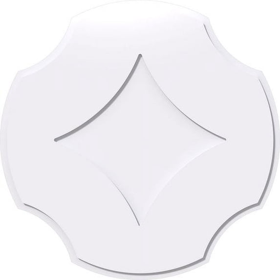 22"OD x 7 1/2"C x 1"P Percival Architectural Grade PVC Contemporary Ceiling Medallion