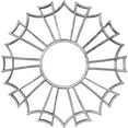 thumbnail image 1 of 22"OD x 7 3/4"ID x 3/4"P Augustus Architectural Grade PVC Pierced Ceiling Medallion, Antiqued Silver, 1 of 10
