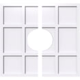 thumbnail image 1 of 22"OD x 7"ID x 7 1/2"C x 1"P Rubik Architectural Grade PVC Contemporary Ceiling Medallion, Two Piece, 1 of 11