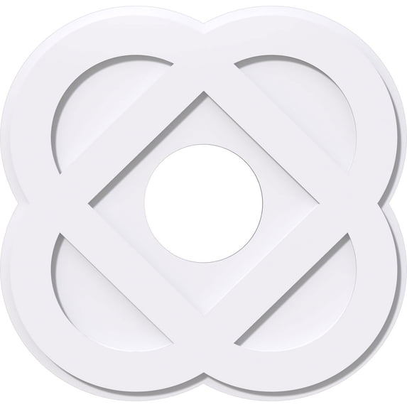 22"OD x 7"ID x 8 3/4"C x 1"P Charlotte Architectural Grade PVC Contemporary Ceiling Medallion