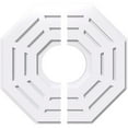 thumbnail image 1 of 22"OD x 7"ID x 8 3/4"C x 1"P Westin Architectural Grade PVC Contemporary Ceiling Medallion, Two Piece, 1 of 11