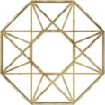 thumbnail image 1 of 22"OD x 8 1/2"ID x 3/4"P Guardian Architectural Grade PVC Pierced Ceiling Medallion, Antiqued Brass, 1 of 10