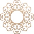 thumbnail image 1 of 22"OD x 8 3/8"ID x 1/4"T Reims Wood Fretwork Pierced Ceiling Medallion, Alder, 1 of 3