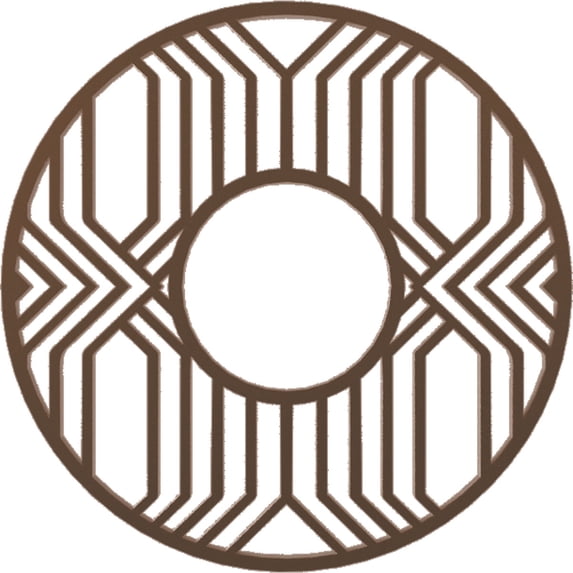 22"OD x 8"ID x 3/4"P Empire Architectural Grade PVC Pierced Ceiling Medallion, Copper