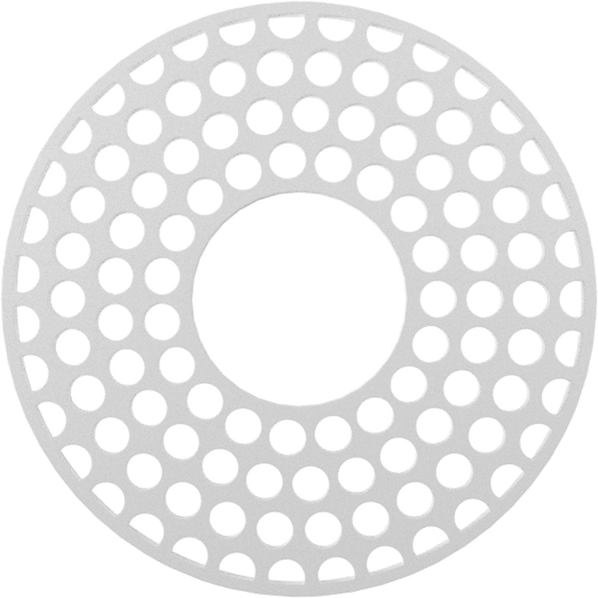 22-Inch White PVC Pierced Ceiling Medallion