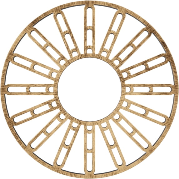 22"OD x 8"ID x 3/4"P Hale Architectural Grade PVC Pierced Ceiling Medallion, Antiqued Bronze
