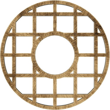 22"OD x 8"ID x 3/4"P O'Neal Architectural Grade PVC Pierced Ceiling Medallion, Antiqued Bronze