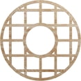 thumbnail image 1 of 22"OD x 8"ID x 3/8"T O'Neal Wood Fretwork Pierced Ceiling Medallion, Red Oak, 1 of 3