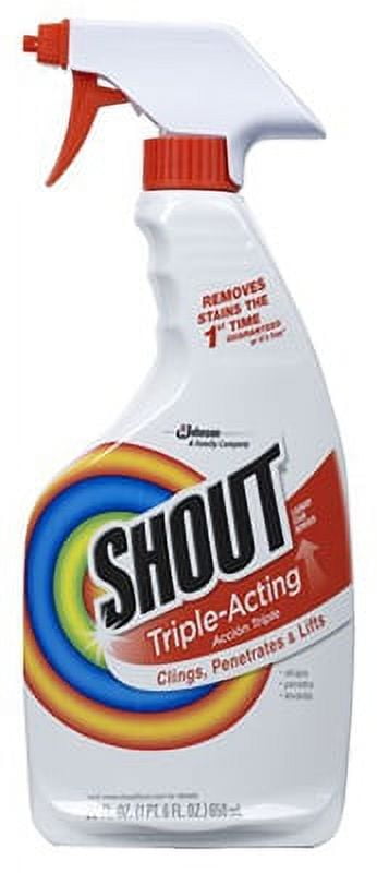 22 OZ Shout Laundry Stain Remover Trigger Spray Botle, Each