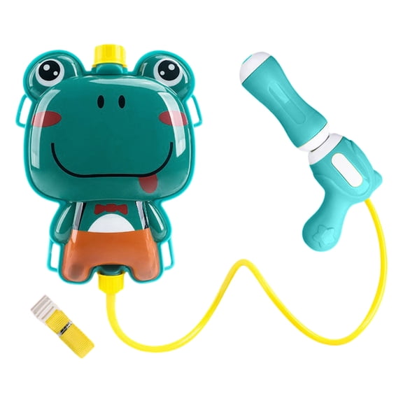 22 Oz Backpack Water Blaster Interactive Large Capacity Shooter with Adjustable Straps for Outdoor Pool Parties Summer Beach Games and Backyard Water Fights, Frog