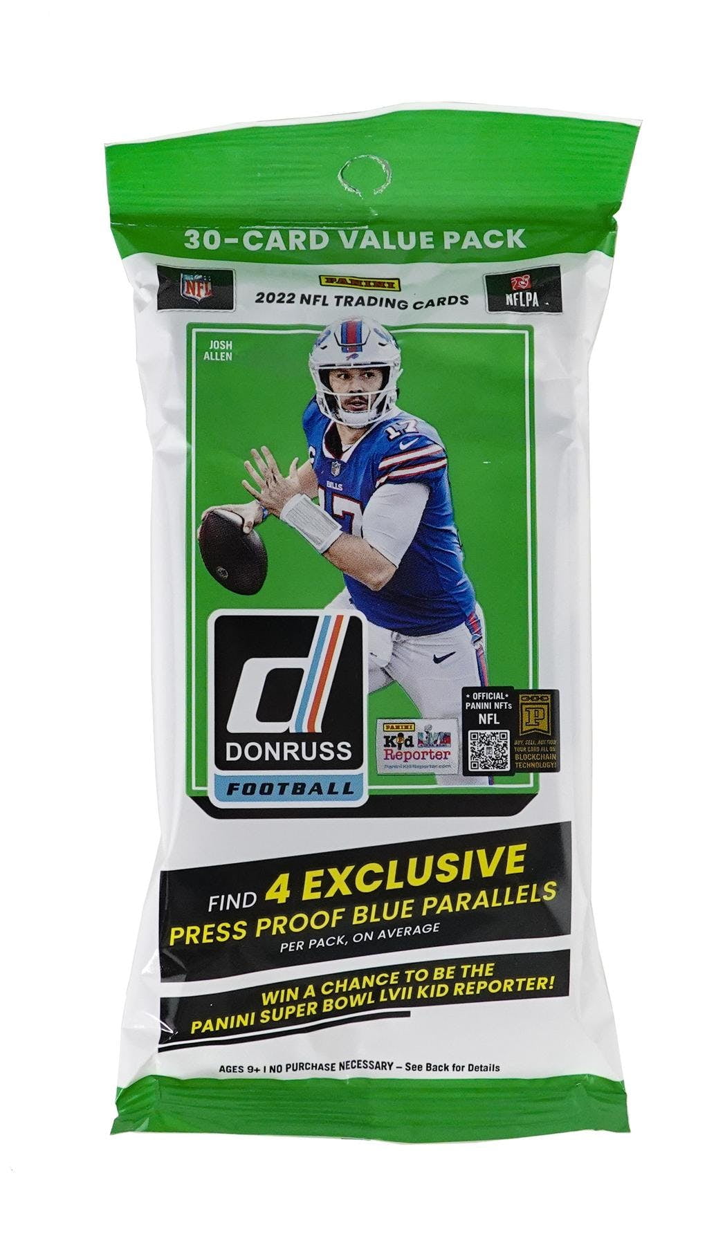 22 Panini Donruss NFL Football Trading Cards Fat Pack Retail Box