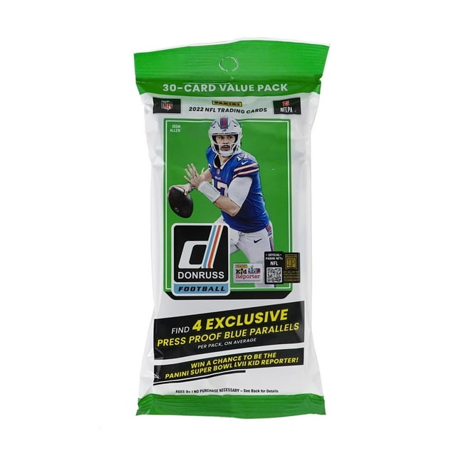 22 Panini Donruss NFL Football Trading Cards Fat Pack Retail Box
